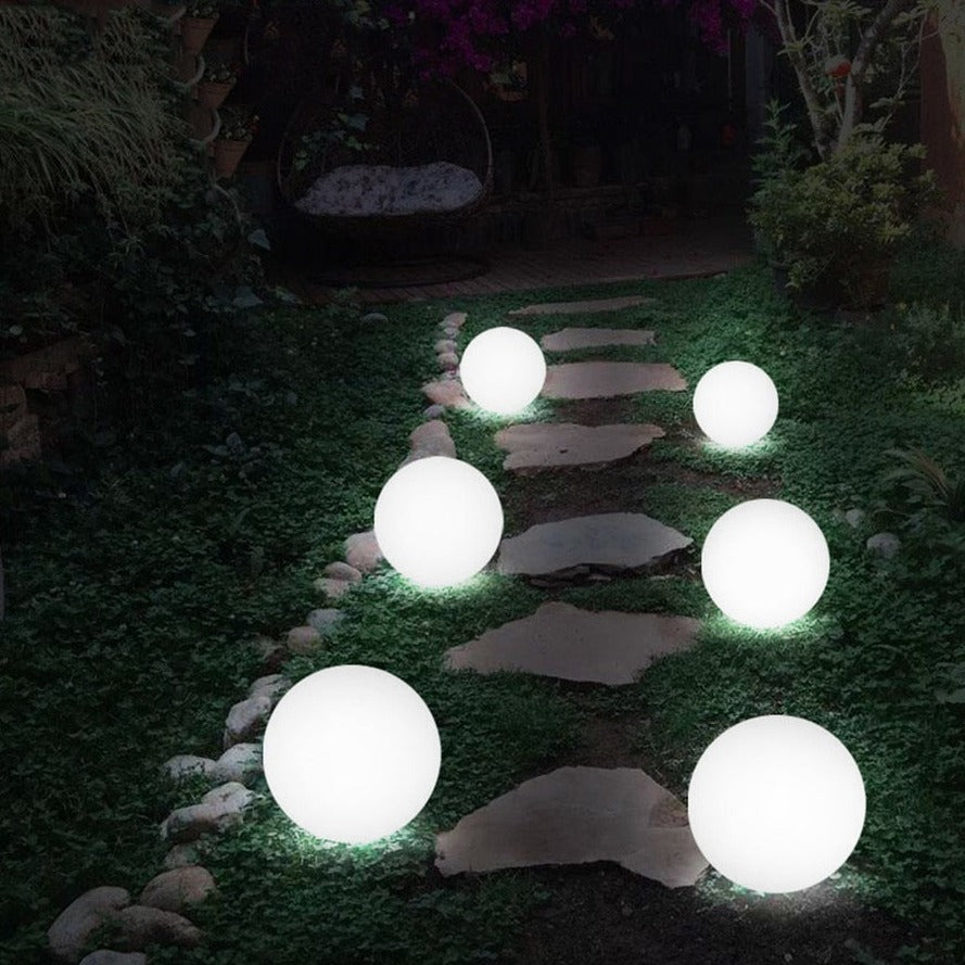 CALORA_ Moderne Bolvormige LED Tuinlamp voor Buiten en Binnen met Draadloze Oplaadbare Batterij