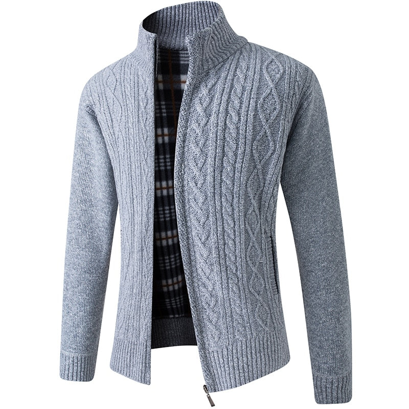 CALORA_ Bridgley | Warm gebreid vest met hoge kraag