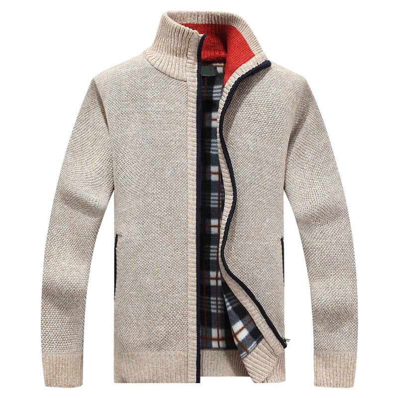 CALORA_ Bridgley | Warm gebreid vest met hoge kraag