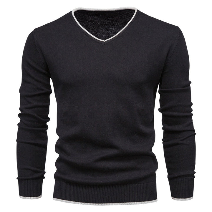 Slim Fit Sweater met V-Neck