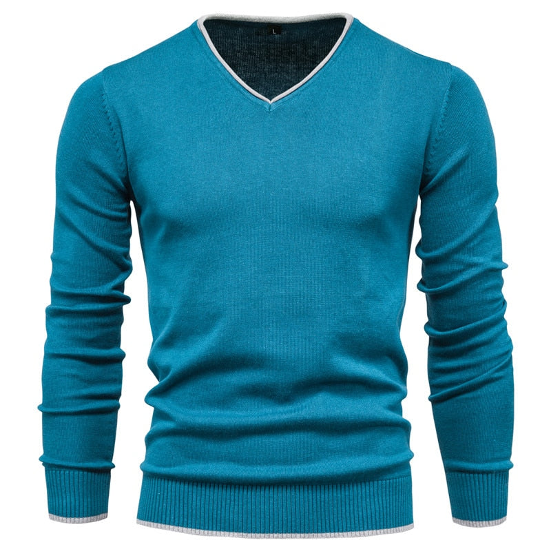 Slim Fit Sweater met V-Neck