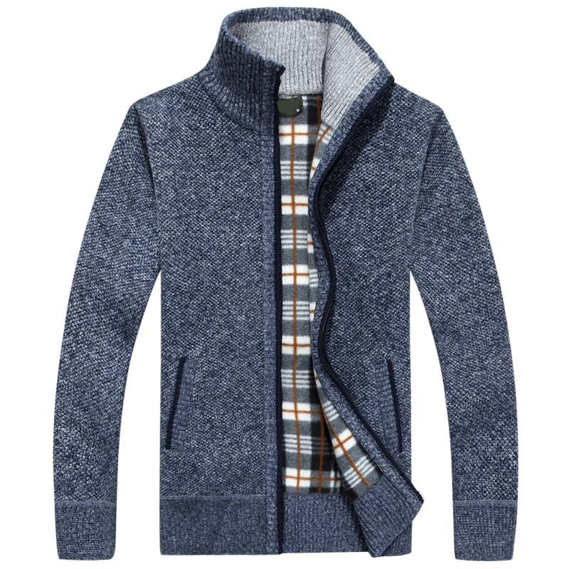 CALORA_ Bridgley | Warm gebreid vest met hoge kraag
