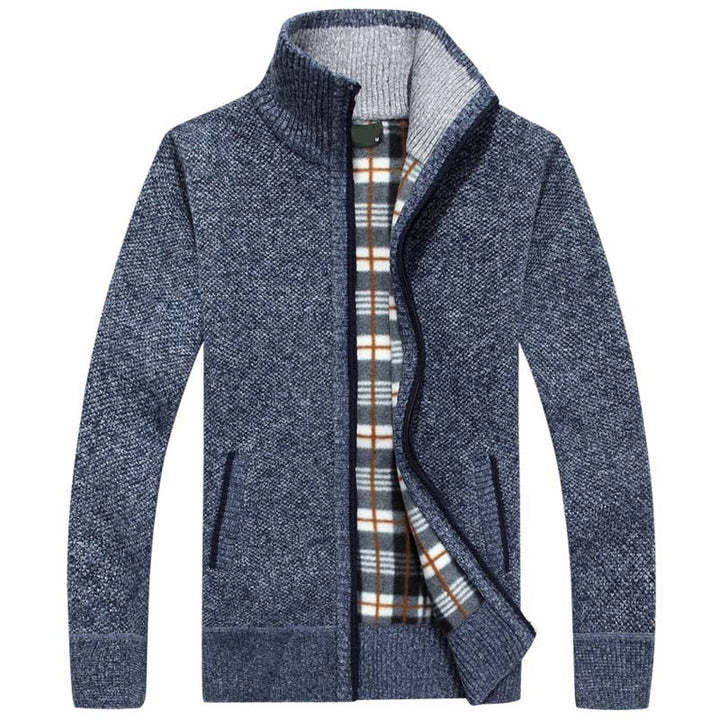 CALORA_ Bridgley | Warm gebreid vest met hoge kraag