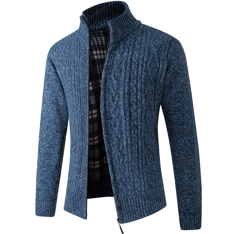 CALORA_ Bridgley | Warm gebreid vest met hoge kraag