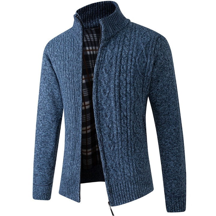 CALORA_ Bridgley | Warm gebreid vest met hoge kraag