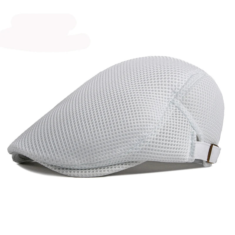 Platte Hoed Chauffeur Beret Pet van mesh