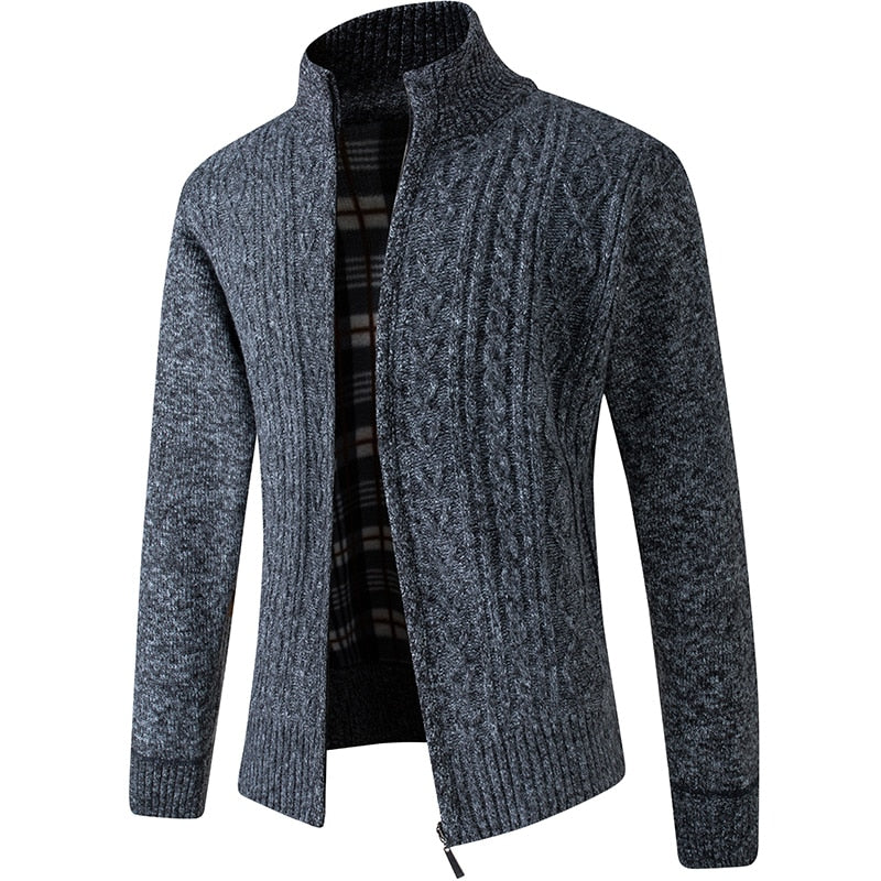 CALORA_ Bridgley | Warm gebreid vest met hoge kraag