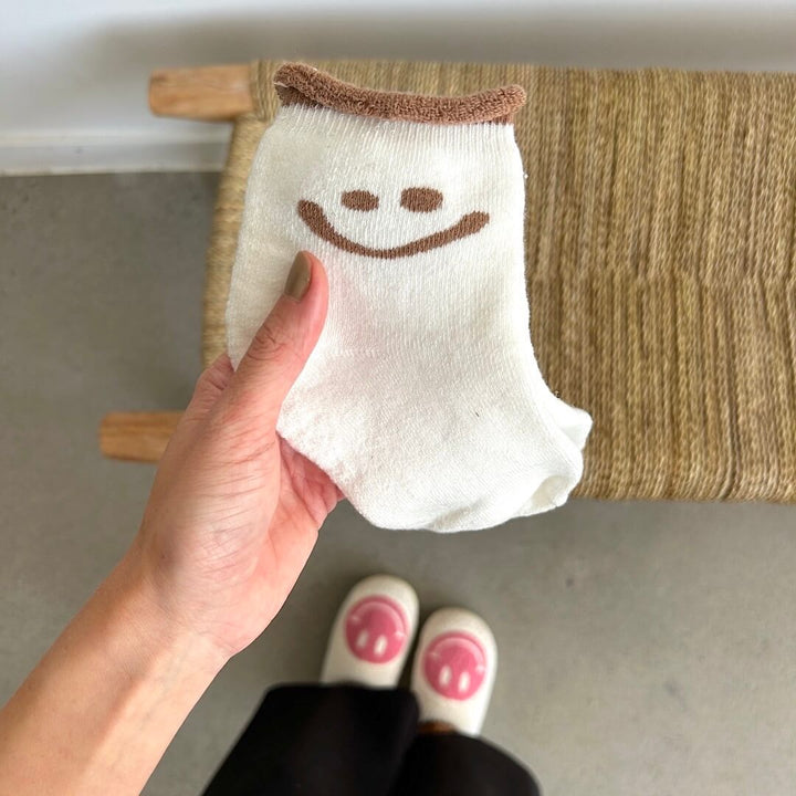 CALORA_ Happy Face Sokkenpakket met Vrolijke Gezichtjes voor Elke Outfit