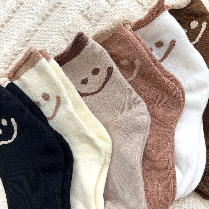 CALORA_ Happy Face Sokkenpakket met Vrolijke Gezichtjes voor Elke Outfit
