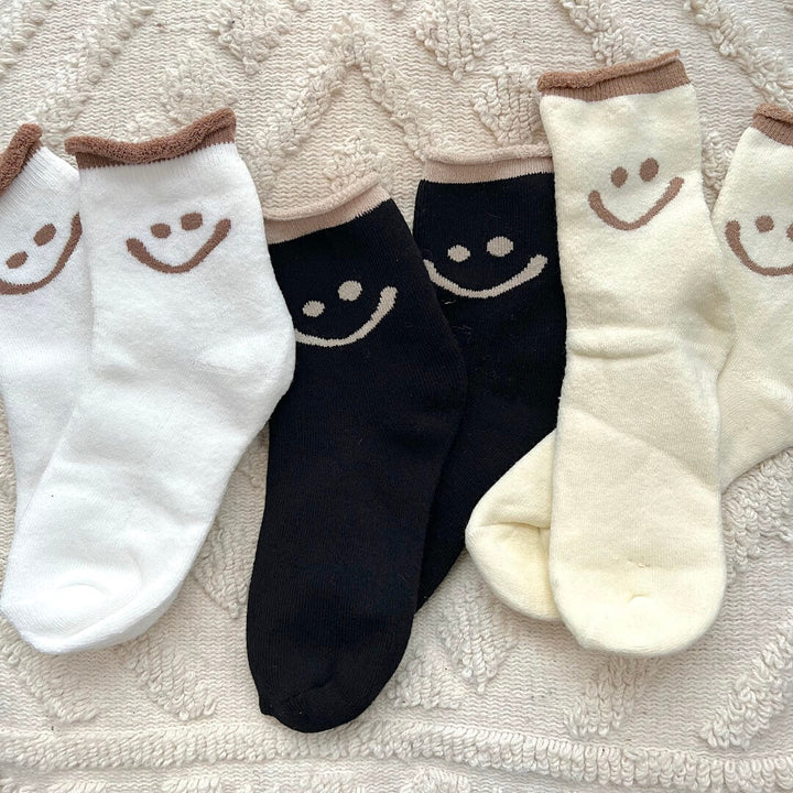 CALORA_ Happy Face Sokkenpakket met Vrolijke Gezichtjes voor Elke Outfit