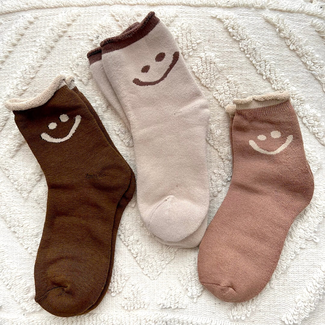 CALORA_ Happy Face Sokkenpakket met Vrolijke Gezichtjes voor Elke Outfit