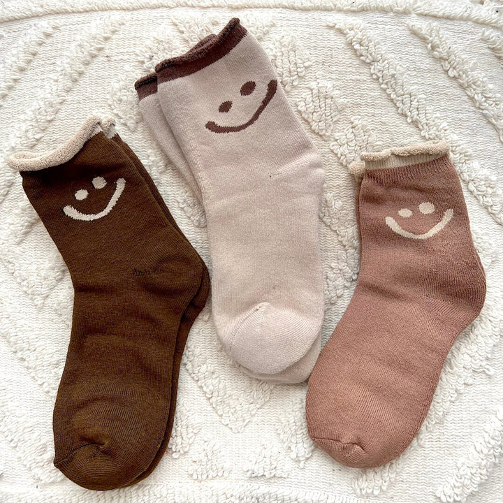 CALORA_ Happy Face Sokkenpakket met Vrolijke Gezichtjes voor Elke Outfit