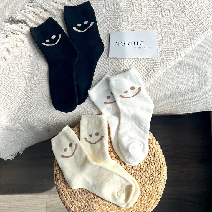 CALORA_ Happy Face Sokkenpakket met Vrolijke Gezichtjes voor Elke Outfit