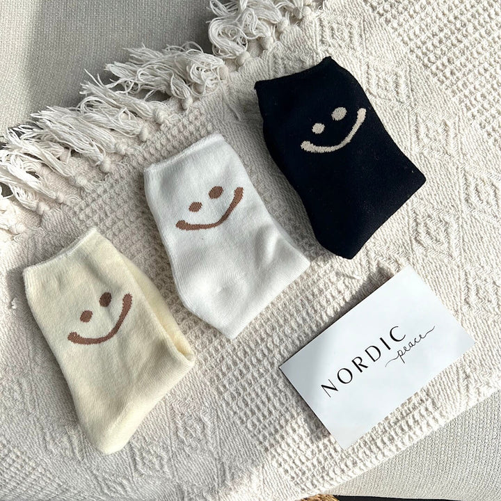 CALORA_ Happy Face Sokkenpakket met Vrolijke Gezichtjes voor Elke Outfit