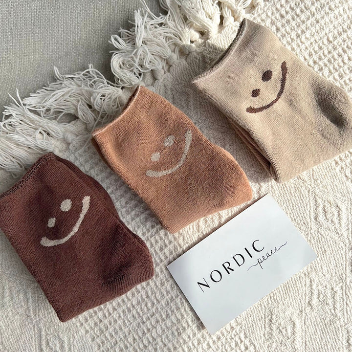 CALORA_ Happy Face Sokkenpakket met Vrolijke Gezichtjes voor Elke Outfit