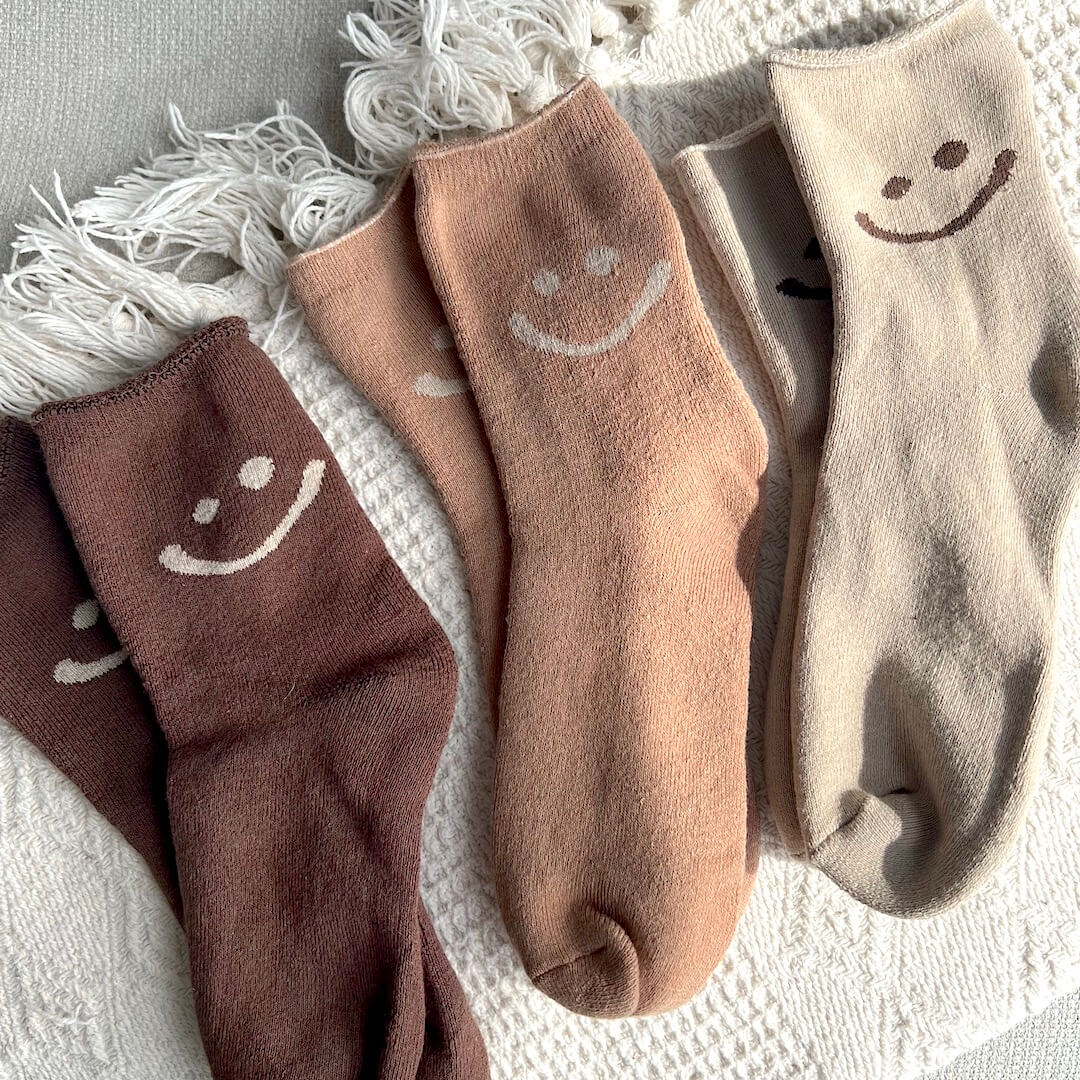 CALORA_ Happy Face Sokkenpakket met Vrolijke Gezichtjes voor Elke Outfit