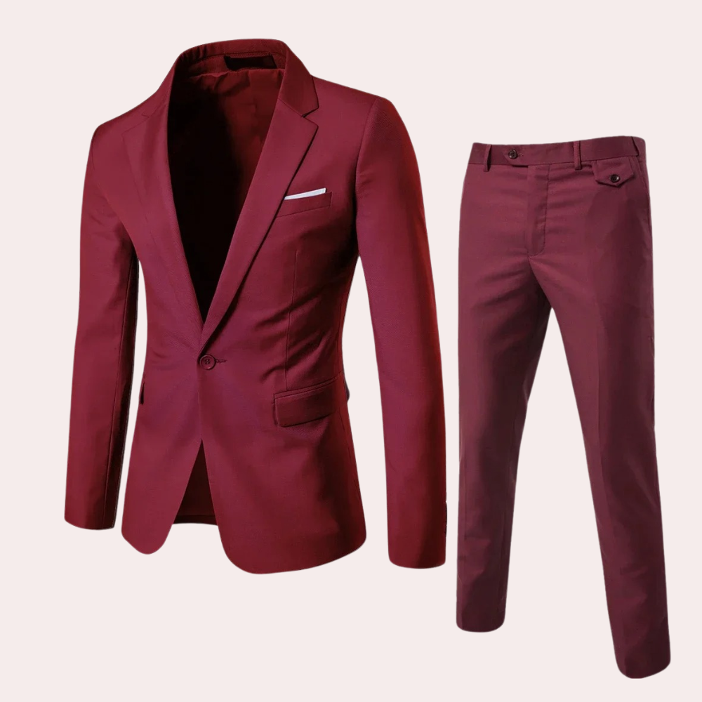 Bellisimo | Stijlvol Heren Pak met Blazer en Pantalon