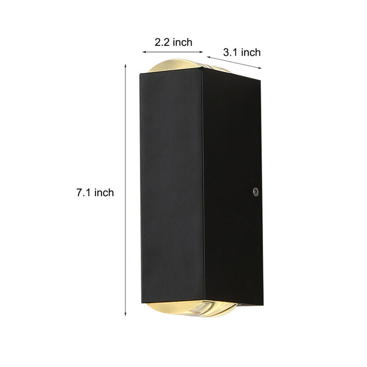 CALORA_ Waterdichte Multifunctionele Spotlight Buitenmuur Lamp - 5.6 cm x 8 cm x 18 cm