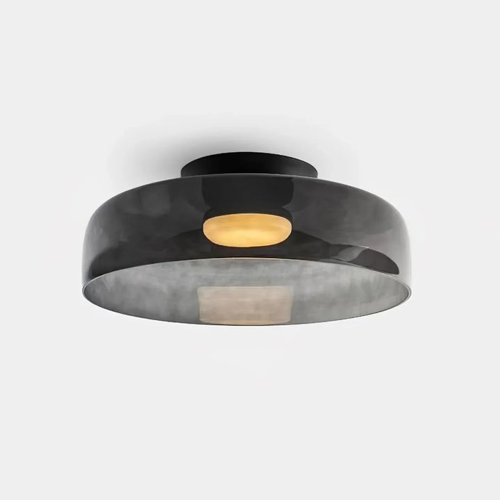 CALORA_ Middeleeuwse Flush Mount Glazen Plafondlamp - D42 x H11cm, D40 x H18cm, D42 x H26cm
