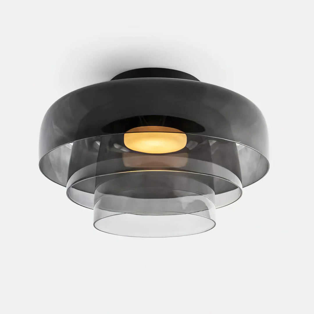 CALORA_ Middeleeuwse Flush Mount Glazen Plafondlamp - D42 x H11cm, D40 x H18cm, D42 x H26cm