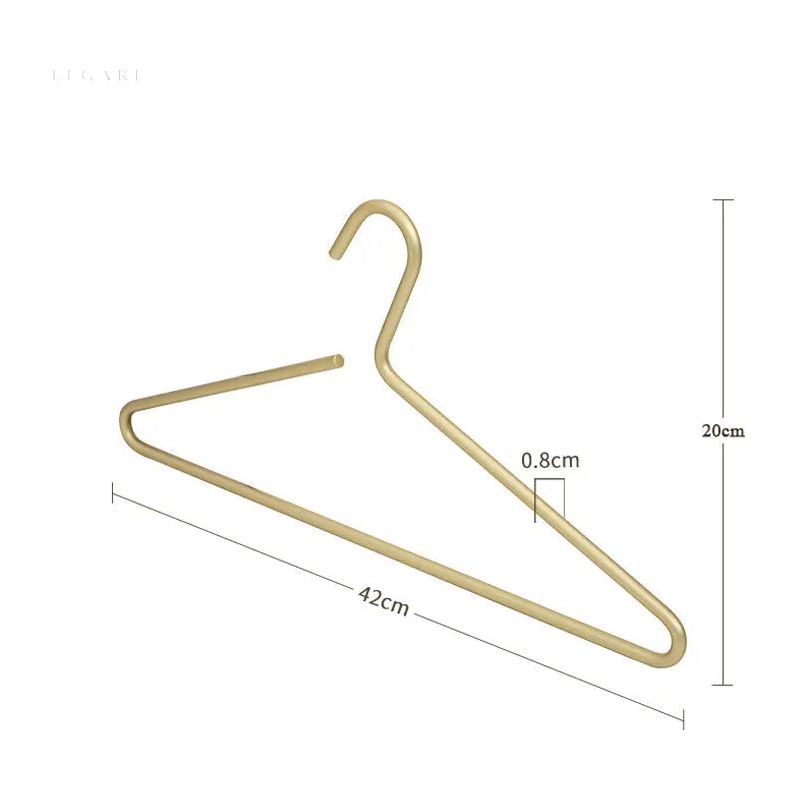 CALORA_ Luxe Metalen Kledinghanger - 3 Stuks - Massieve Matte Hanger voor Zware Kleding