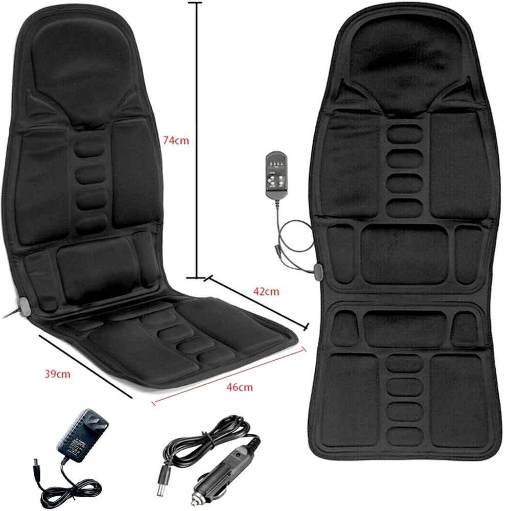 CALORA_ Sonivy | Massage Auto of Bureau Stoelkussen - Verwarmd Nek Kussen