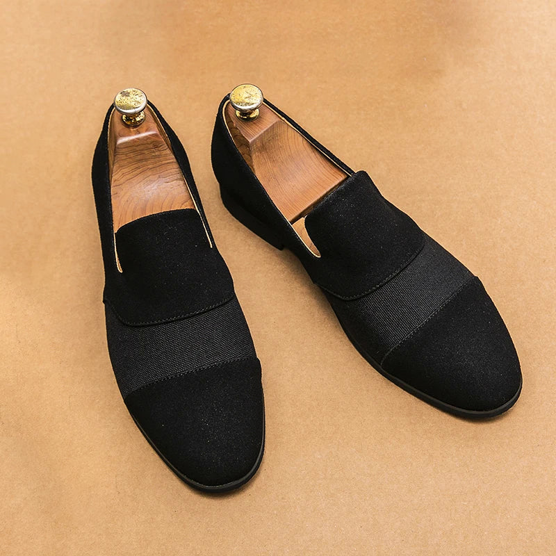 CALORA_ Renato | Heren Luxe Leren Frosted Loafers