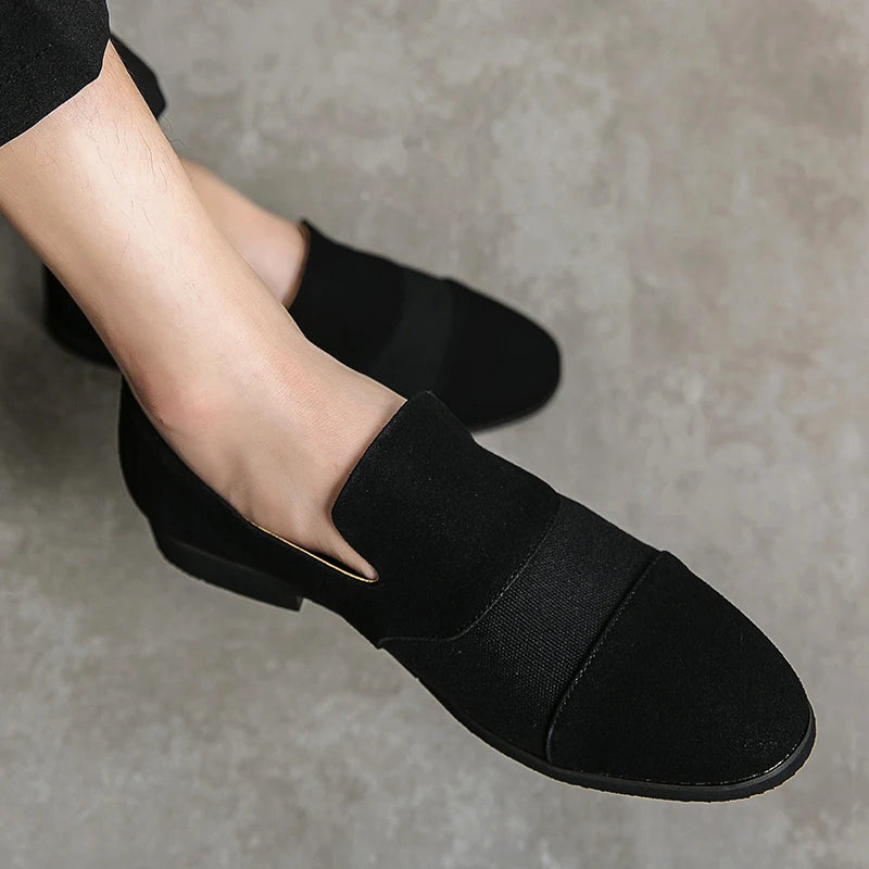 CALORA_ Renato | Heren Luxe Leren Frosted Loafers