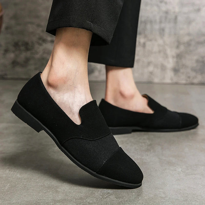 CALORA_ Renato | Heren Luxe Leren Frosted Loafers