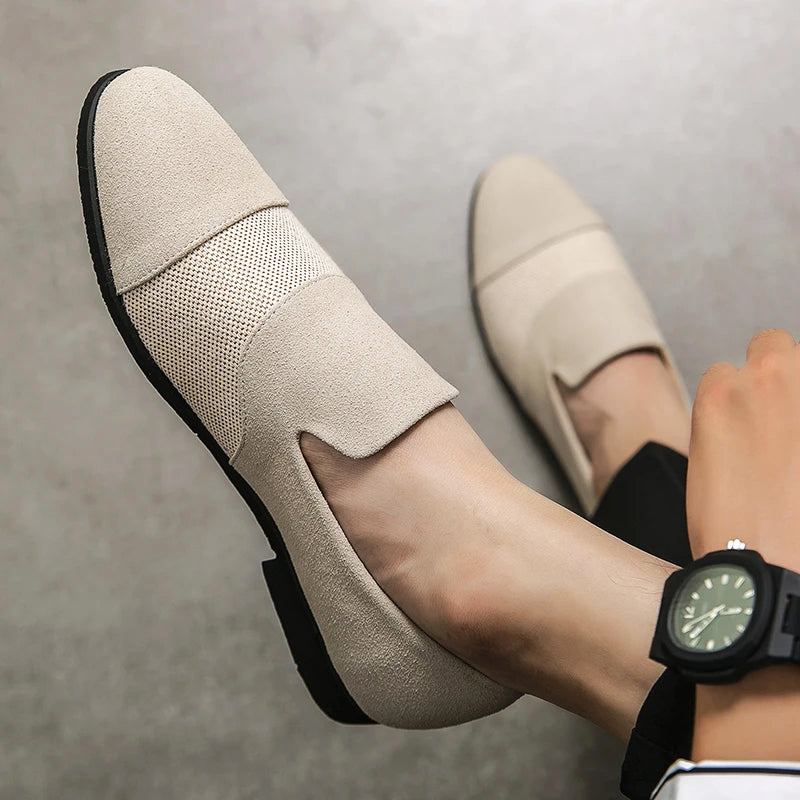 CALORA_ Renato | Heren Luxe Leren Frosted Loafers