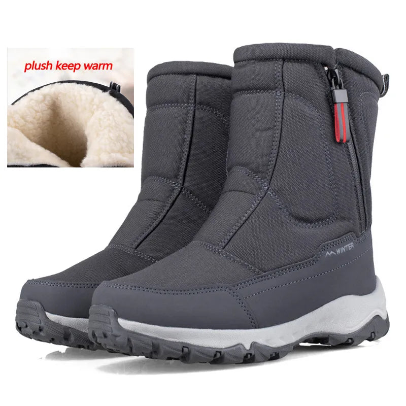 Stijlvolle Winter Snowboots met Comfortabele Pluche Voering