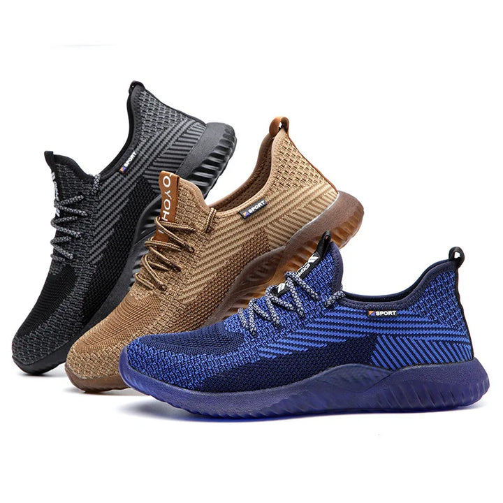 CALORA_ ProtecGear | Stalen Neus Werkschoenen voor Heren - Veiligheidsschoenen