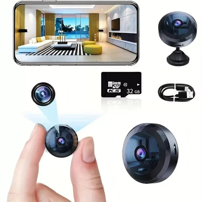 CALORA_ Draadloze Mini WiFi Camera 1080P HD voor Thuis en Kantoor