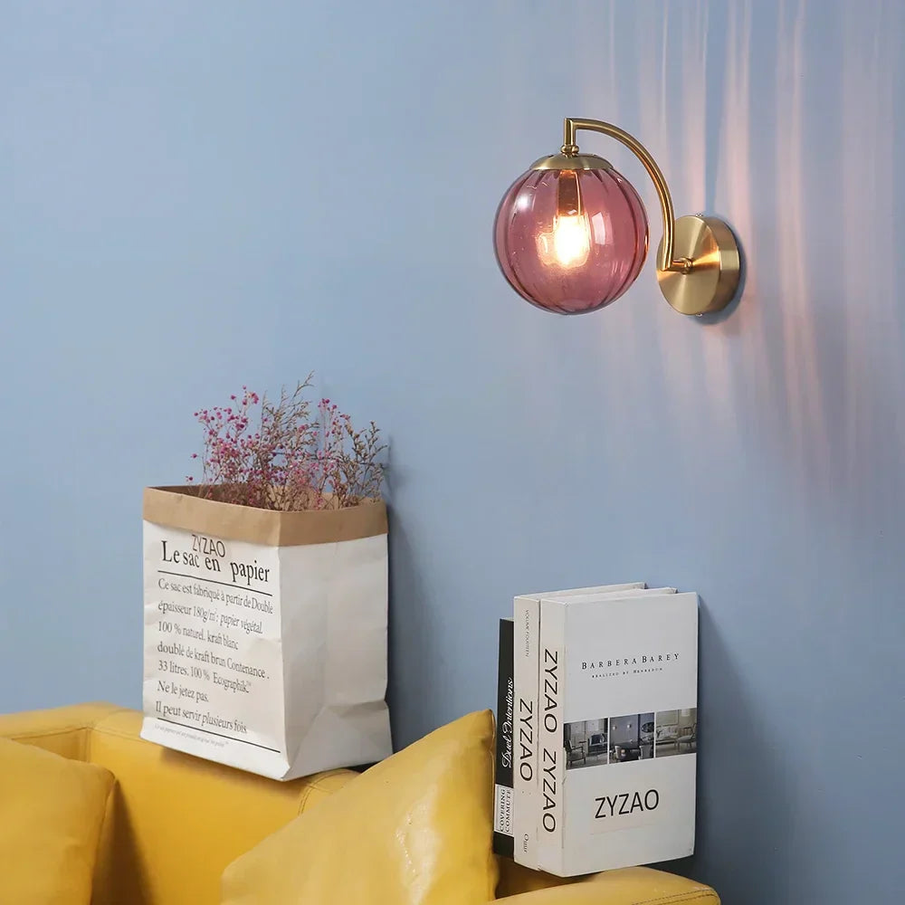 CALORA_ Hinkleyon | Moderne Glaswandlamp - 25 cm x 25 cm x 8 cm