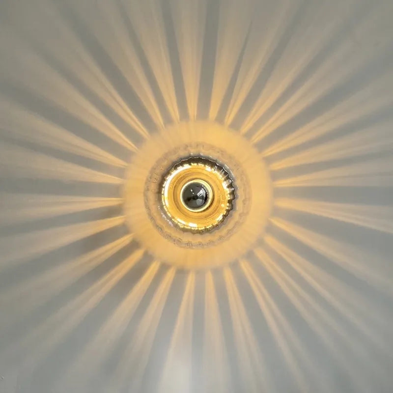 CALORA_ Pablité 'Sunbeam' | Moderne Glas Wandlamp in Nordic Bauhaus