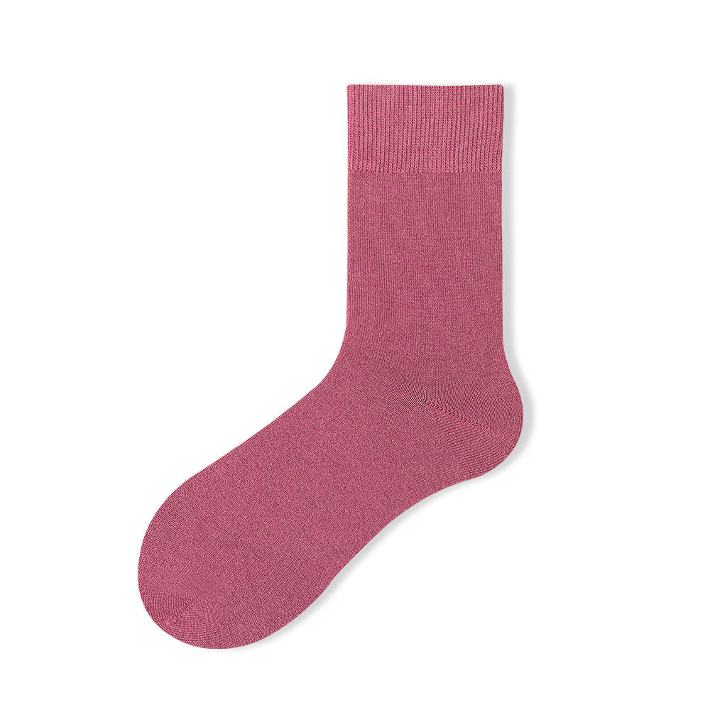CALORA_ 5 Paar Antibacteriële Wollen Sokken voor Dames - Warme Herfst- en Winterkousen - Maat 35-40