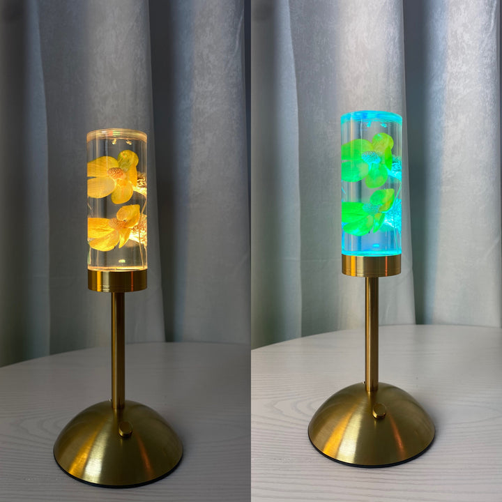 CALORA_ Creatieve LED Sfeerlamp met Ongeschonden Bloemen voor Slaapkamer Decoratie