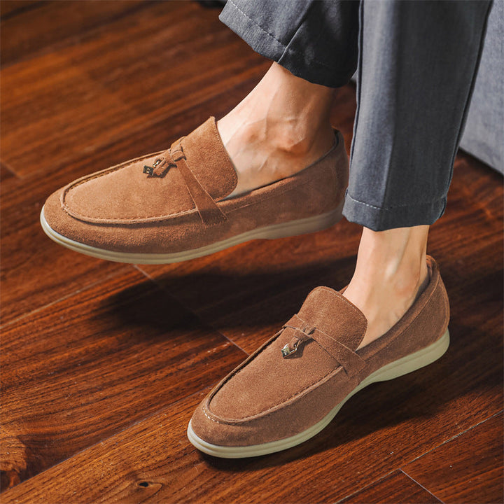 Davide | Luxueuze suede Loafers instappers met Tassel