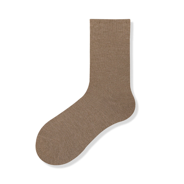 CALORA_ 5 Paar Antibacteriële Wollen Sokken voor Dames - Warme Herfst- en Winterkousen - Maat 35-40