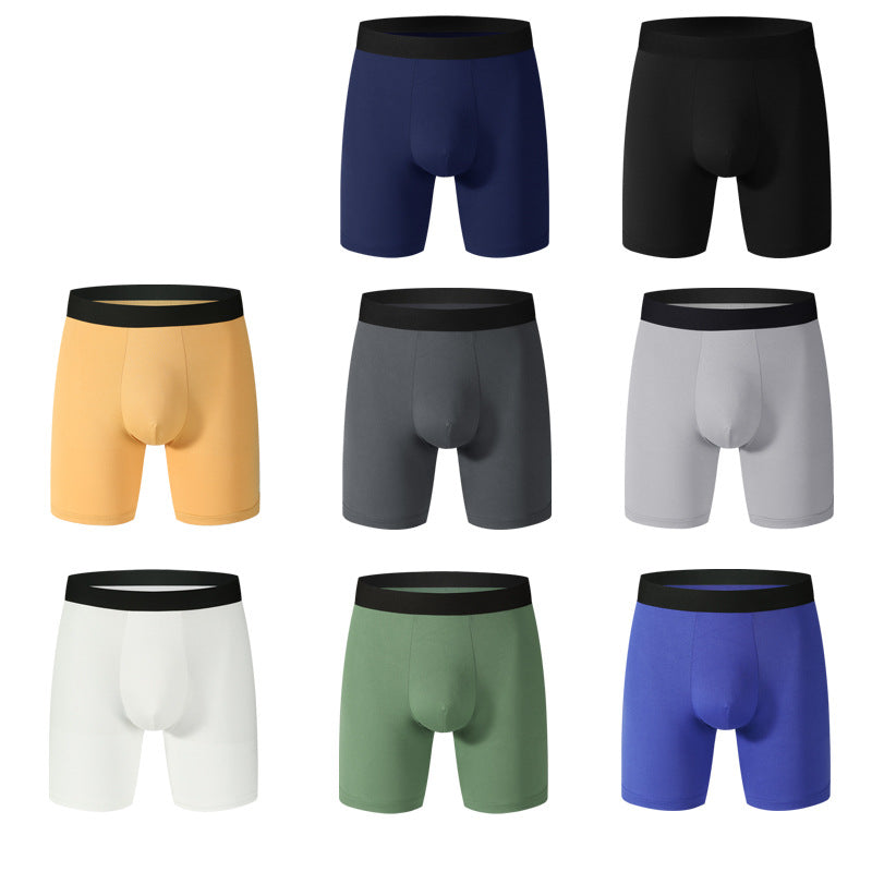 CALORA_ 3 Paar Lange Heren Boxershorts Onderbroek met Middelhoge Taille, Ademend