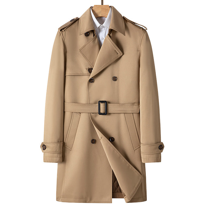 Premium Lange Trenchcoat voor heren