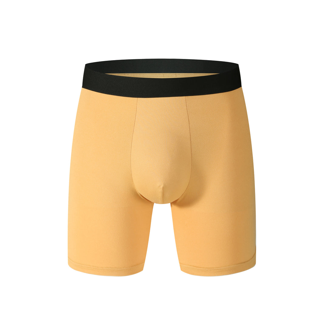 CALORA_ 3 Paar Lange Heren Boxershorts Onderbroek met Middelhoge Taille, Ademend
