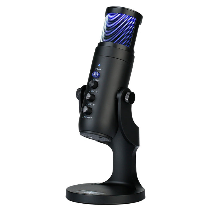 CALORA_ Kleurveranderende USB Condensatormicrofoon voor Gaming en Streaming