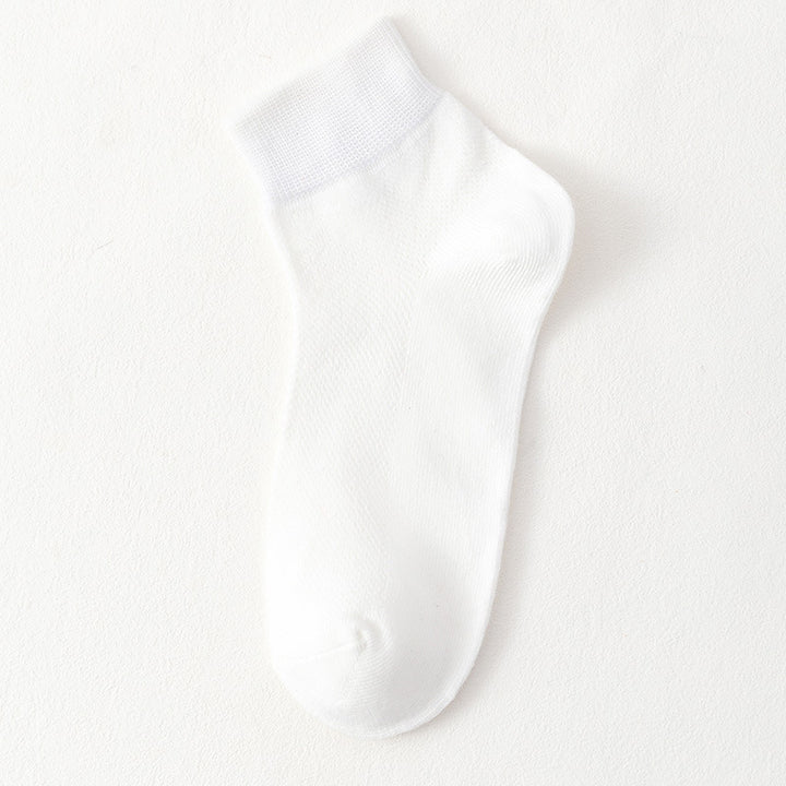 CALORA_ Comfortabele Katoenen Mid-Kalf Sokken voor Heren - Zweetabsorberend en Ademend in Effen Kleuren - Set van 10 Paar voor Herfst/Winter