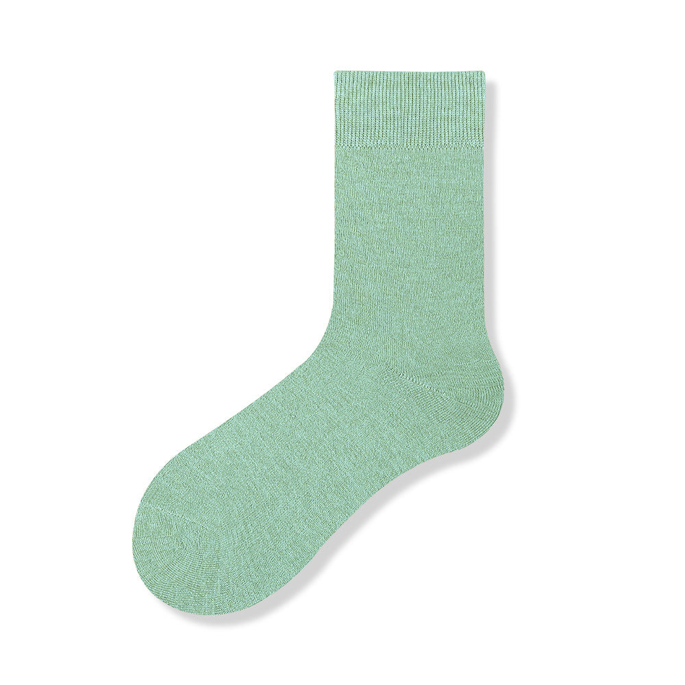 CALORA_ 5 Paar Antibacteriële Wollen Sokken voor Dames - Warme Herfst- en Winterkousen - Maat 35-40