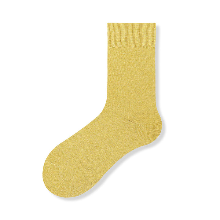CALORA_ 5 Paar Antibacteriële Wollen Sokken voor Dames - Warme Herfst- en Winterkousen - Maat 35-40