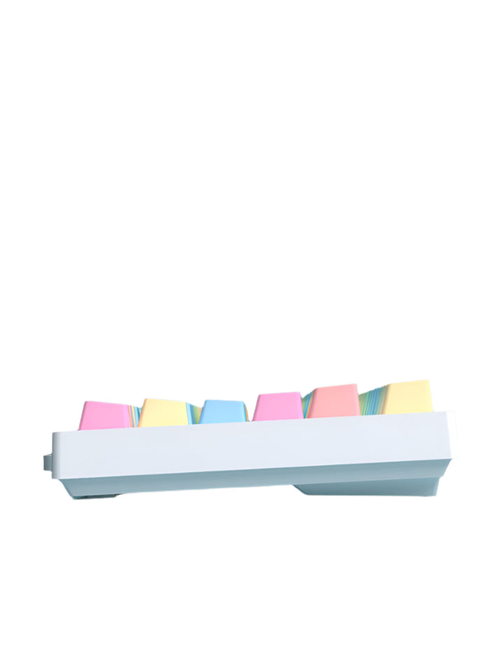 CALORA_ Gradient Regenboog Toetsenbord Set - Translucent en Frosted Blue Variant