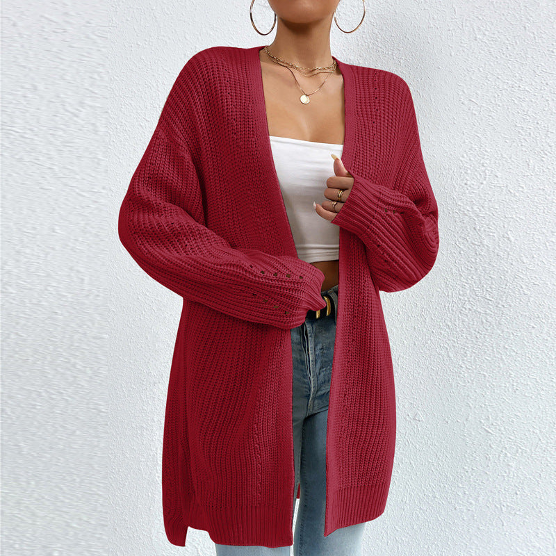 Casual Gebreide Cardigan met Lange Mouwen