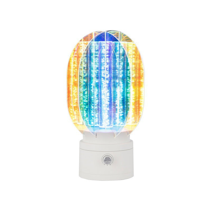 CALORA_ Creatieve Draaibare Nachtlamp met Oplaadbare Sterrenhemel Effect