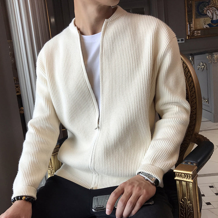 CALORA_ Ribbed Vest Trui met Lange Mouwen voor Heren
